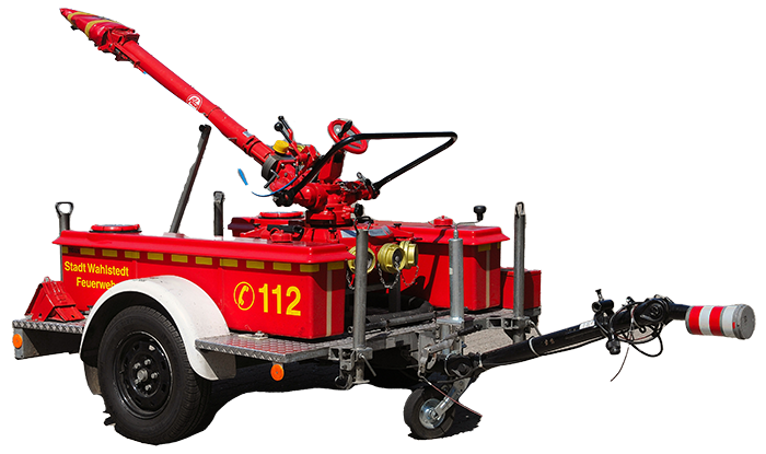 Anhänger: Wasser-Schaum-Werfer